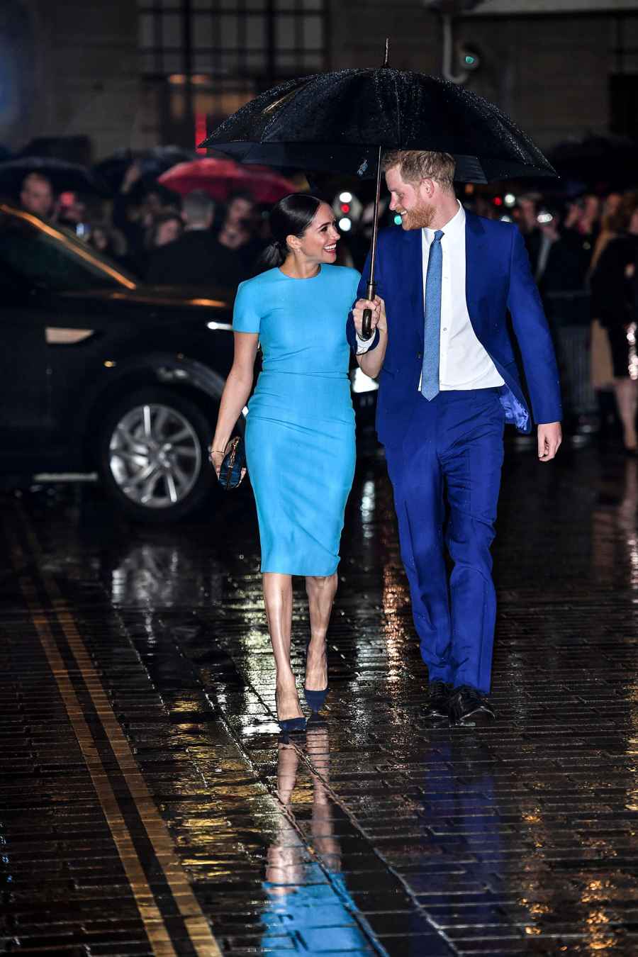 Prince Harry and Meghan Markle Arrive at 1st UK Event Since Royal Exit