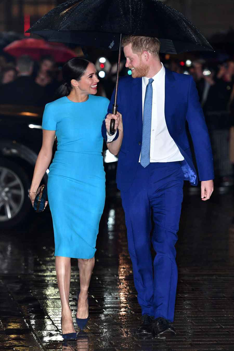 Prince Harry and Meghan Markle Arrive at 1st UK Event Since Royal Exit