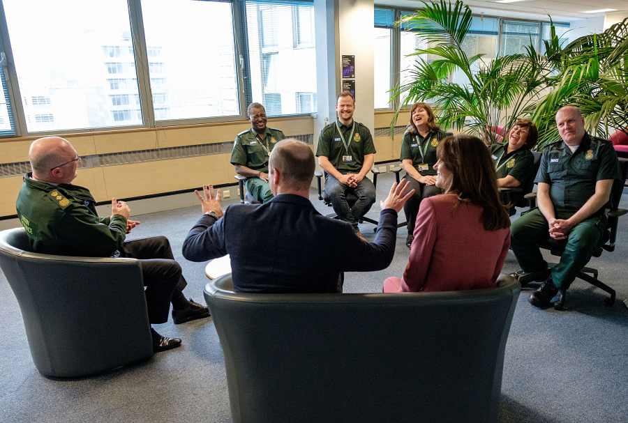 Prince William Duchess Kate Visit Emergency Call Center During Coronavirus