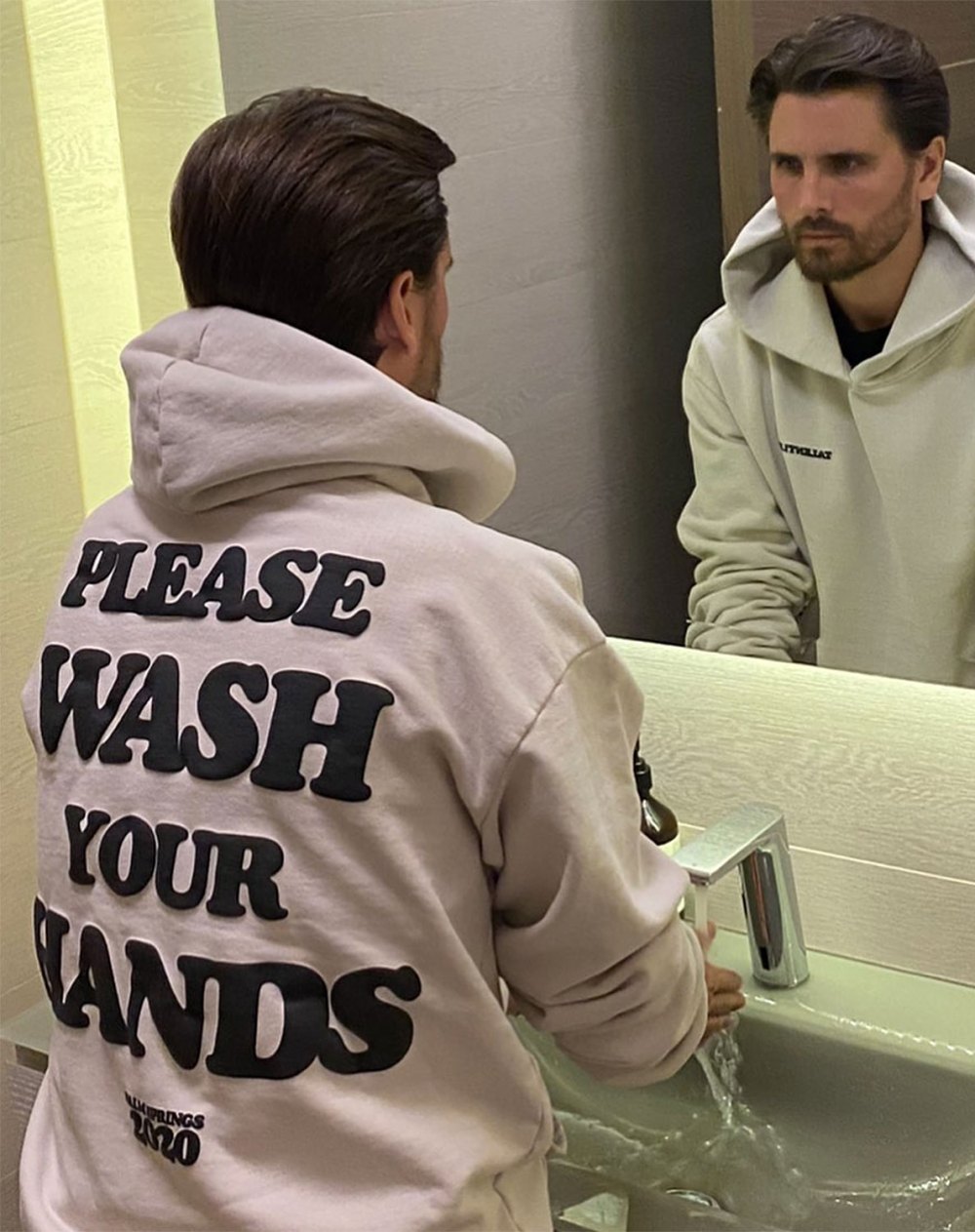 Scott Disick's "Please Wash Your Hands" Merch