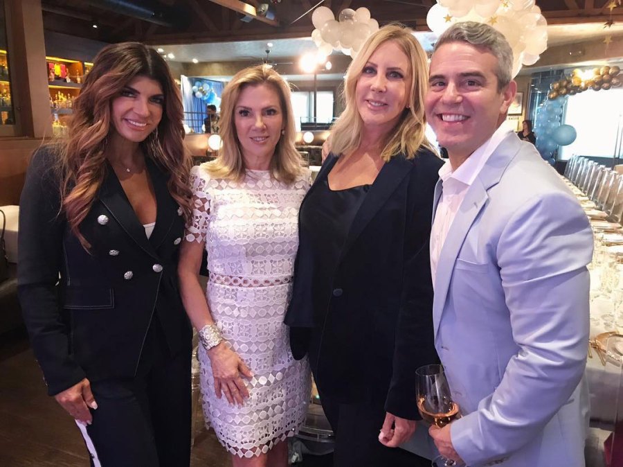 Teresa Giudice, Ramona Singer, Vicki Gunvalson and Andy Cohen Pregnant Celebrities Celebrate Baby Showers