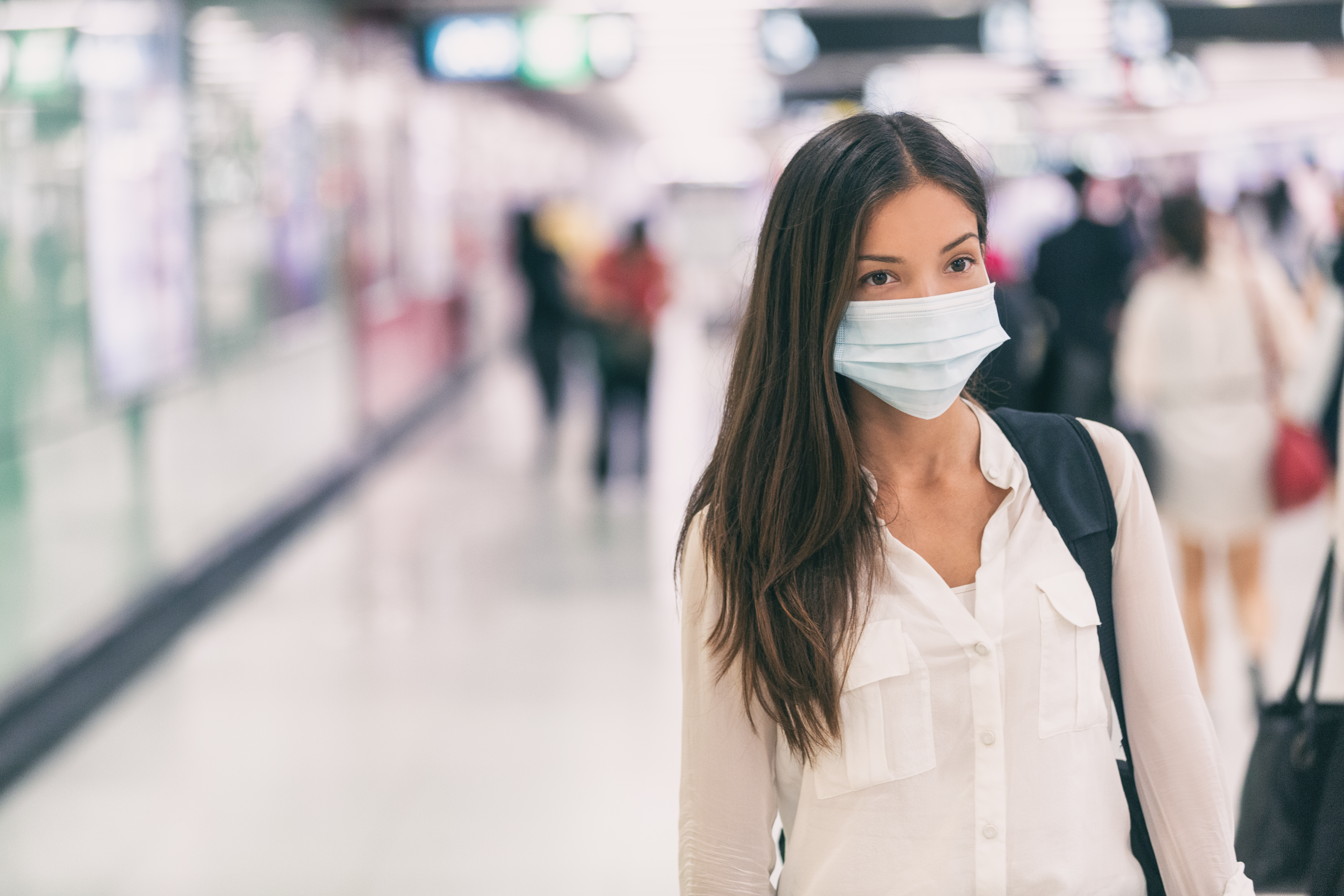 Woman Wearing Face Mask