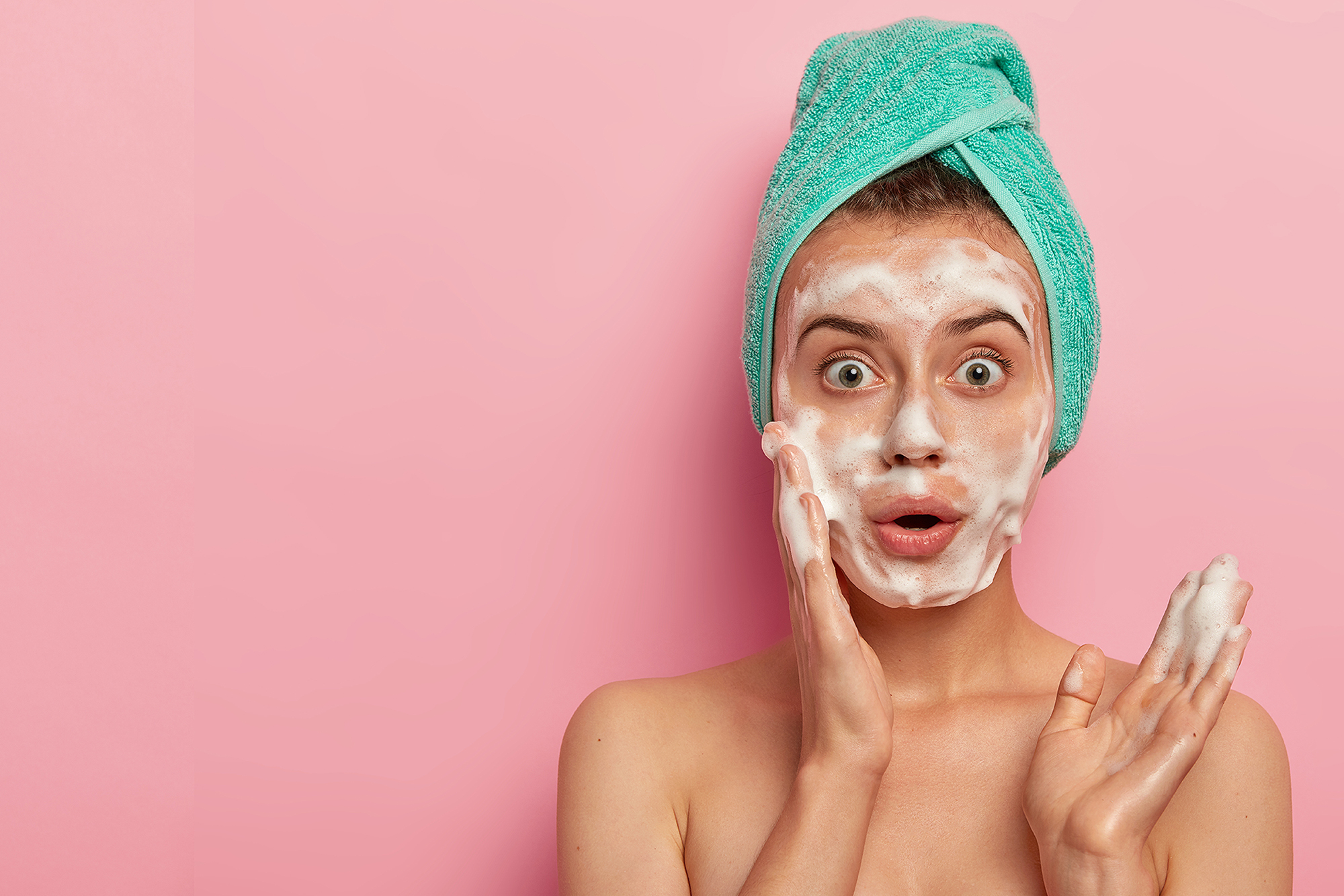 woman-washing-face