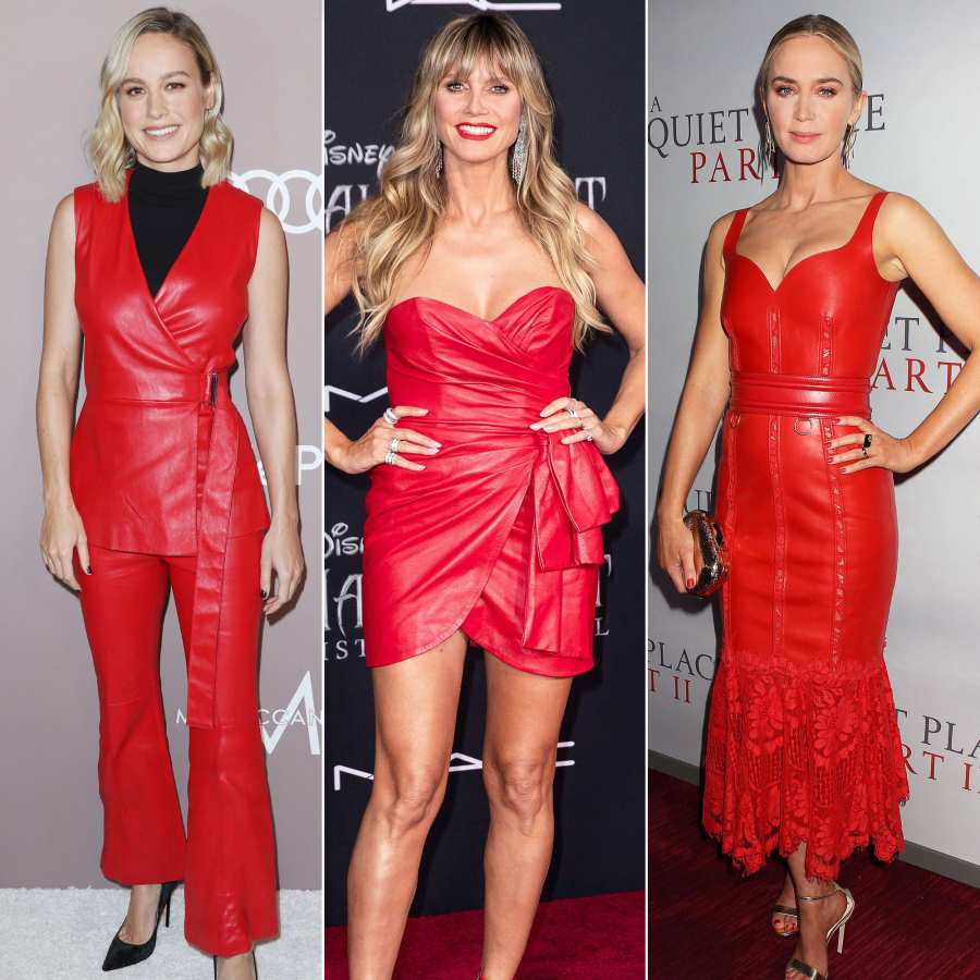 Celebs Stun In Red Leather On The Red Carpet