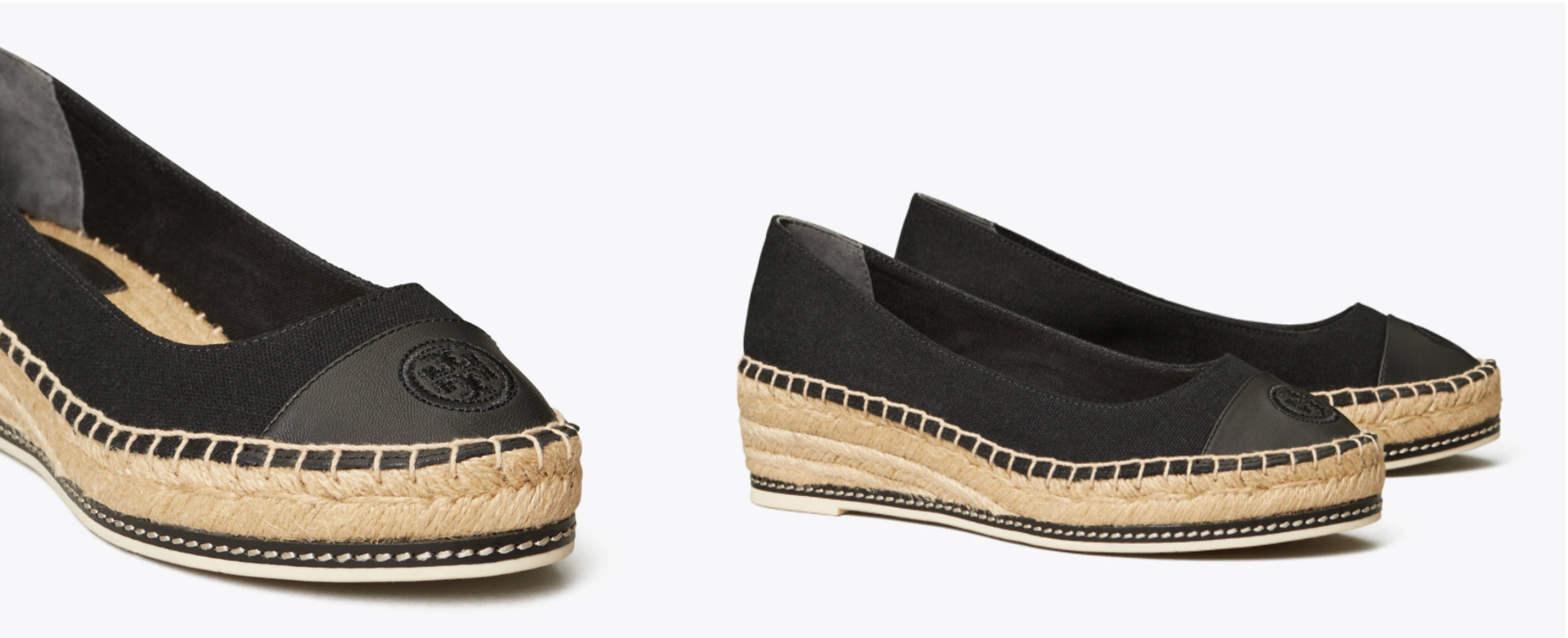 Color-Block Espadrille Wedge