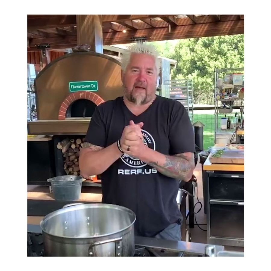 Guy Fieri John Krasinski Hosts Virtual Potluck