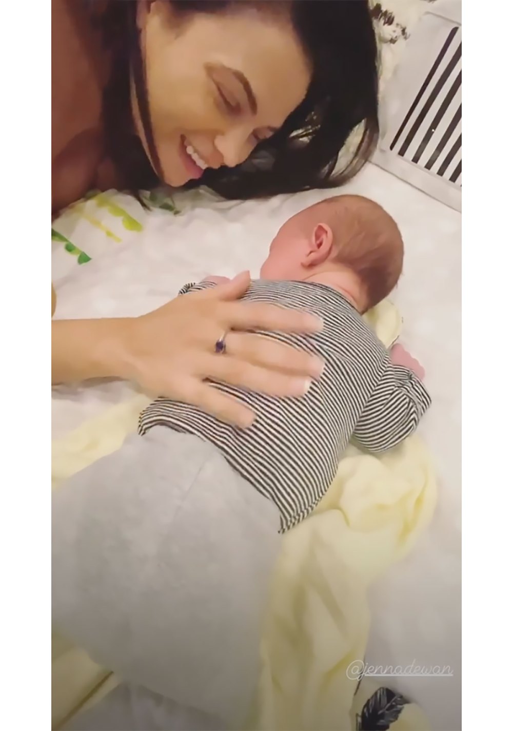 Watch Jenna Dewan Cheer for Son Callum as He Lifts His Head