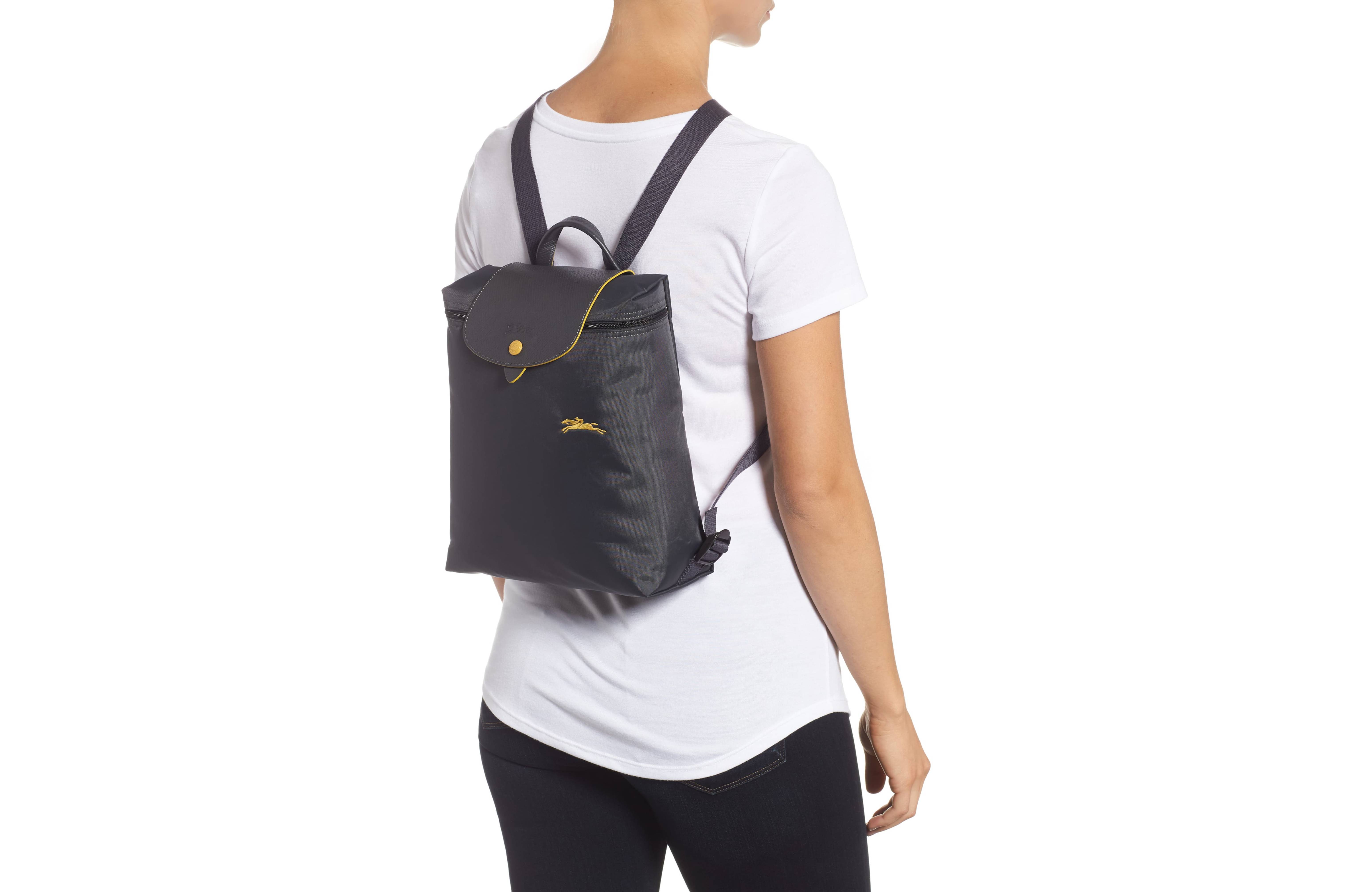 Longchamp Le Pliage Club Backpack (Gunmetal)