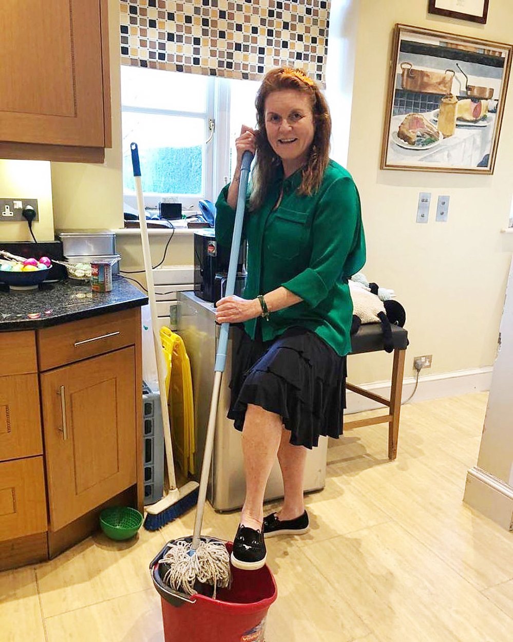 Sarah Ferguson Cleaning Her Home During Coronavirus Quarantine Is All of Us