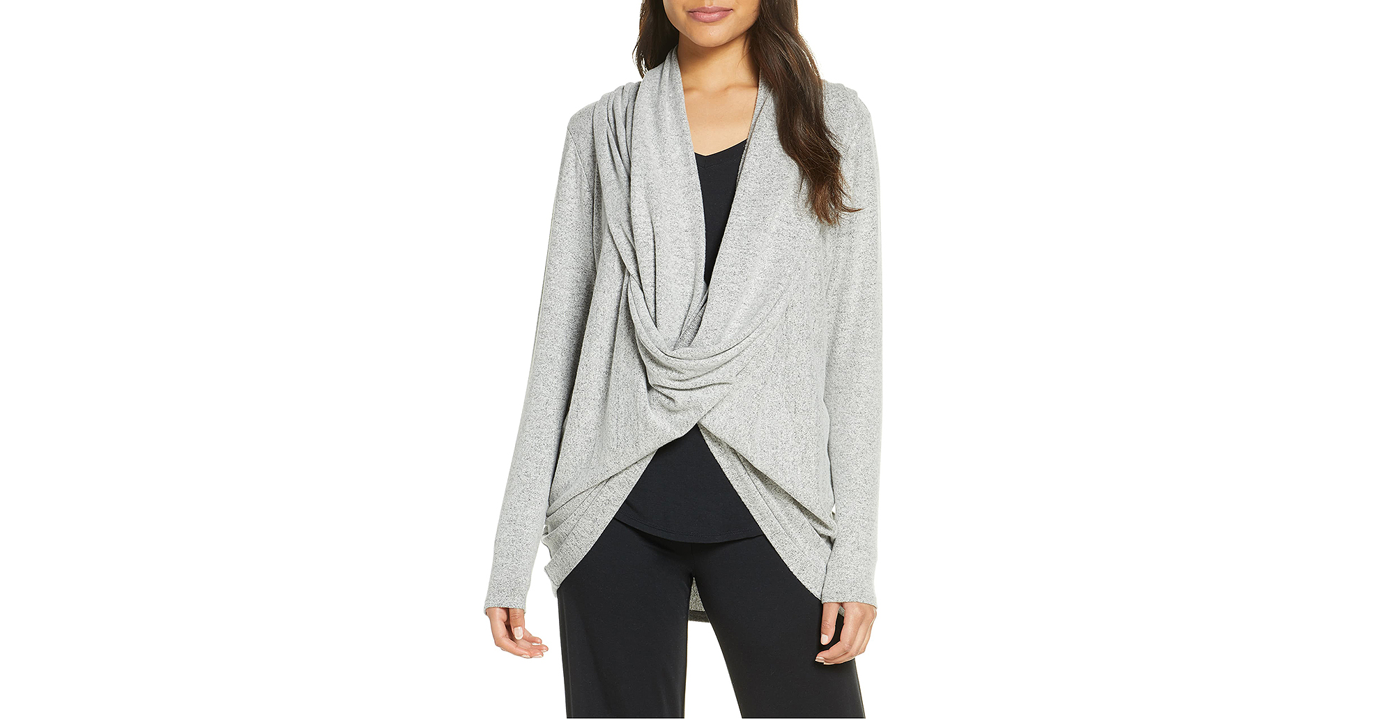 Hacci Knit Waterfall Cardigan