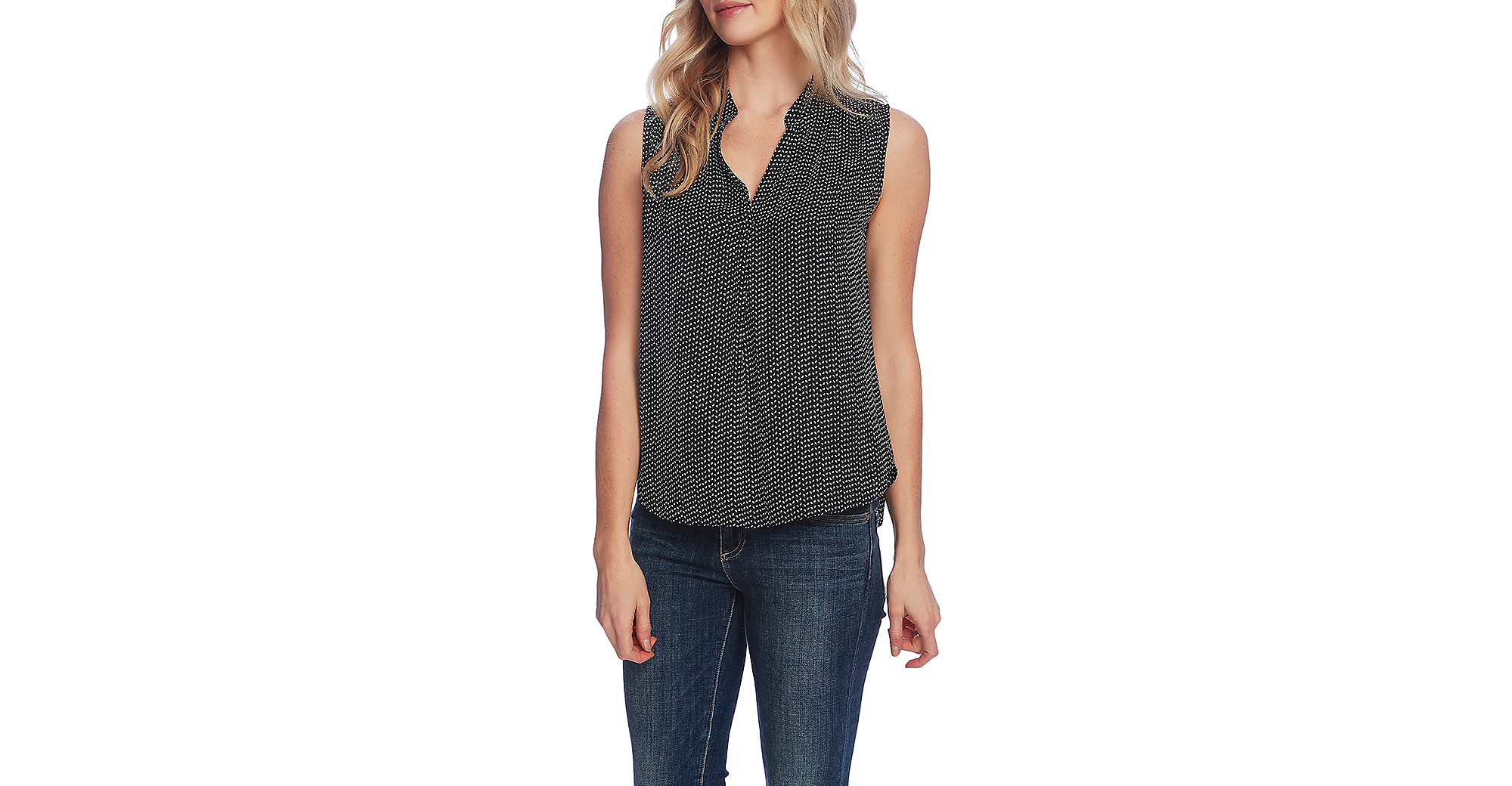 Vince Camuto Print Sleeveless Top