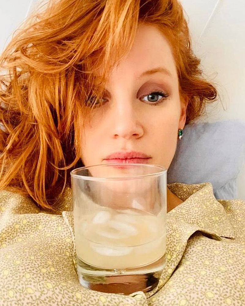 Jessica Chastain Stars Celebrating Cinco de Mayo