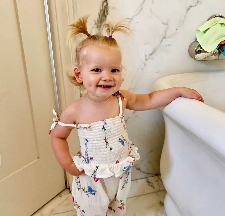 Jessica Simpson Daughter Birdie Wearing Bird Print Outfits