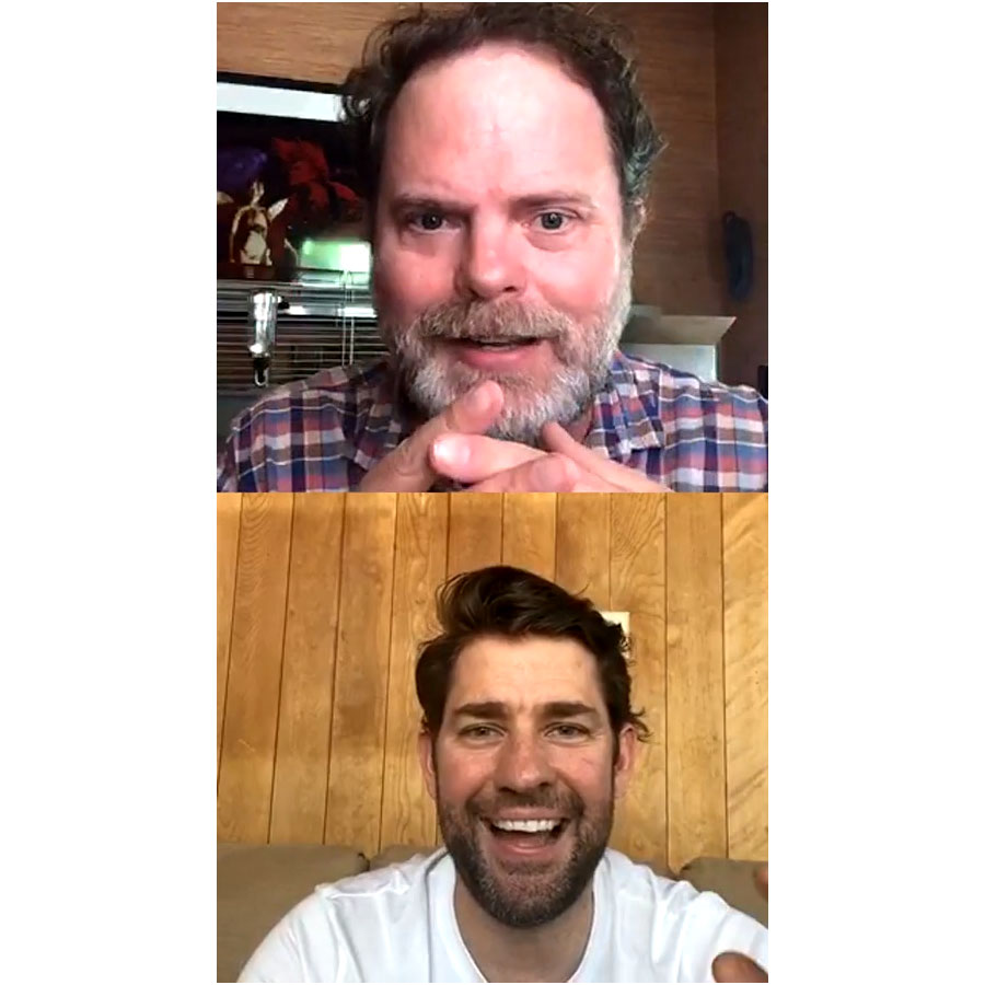 Rainn Wilson and John Krasinski Instagram The Office