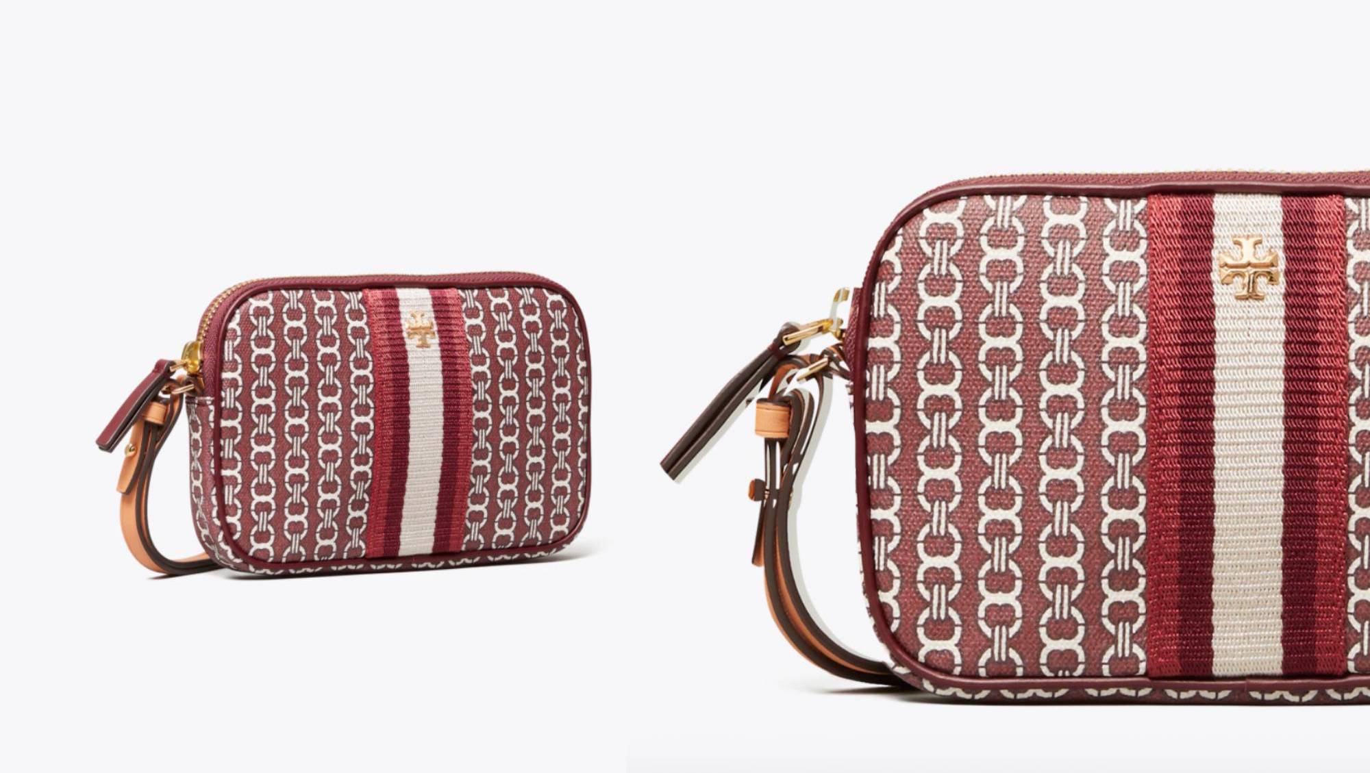 Tory Burch Gemini Link Canvas Wristlet