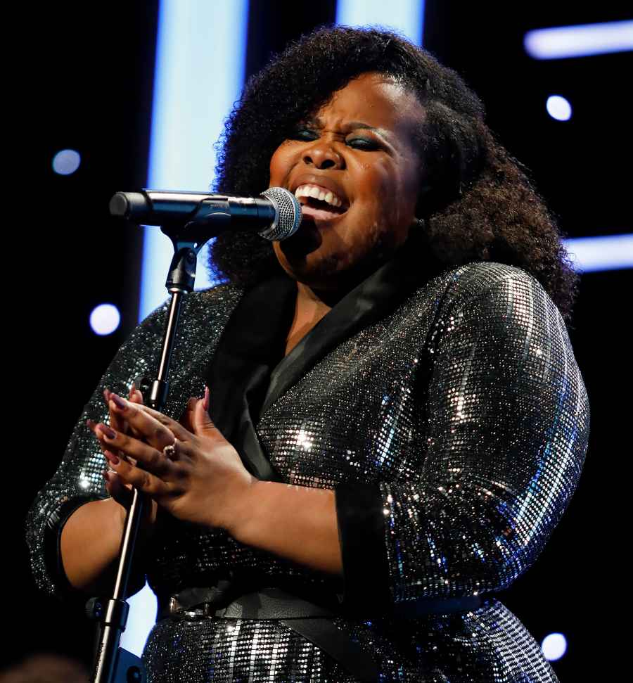 Amber Riley sings at Black Lives Matter protest