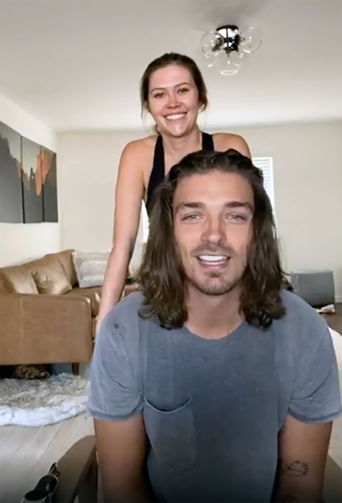 Caelynn Miller-Keyes Shaves Dean Unglert’s 'Precious Hair' for a Good Cause