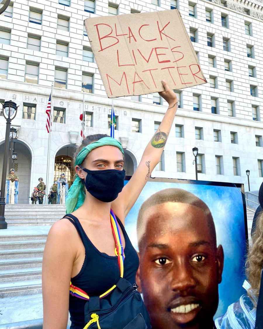 Cara Delevingne BLM Protest