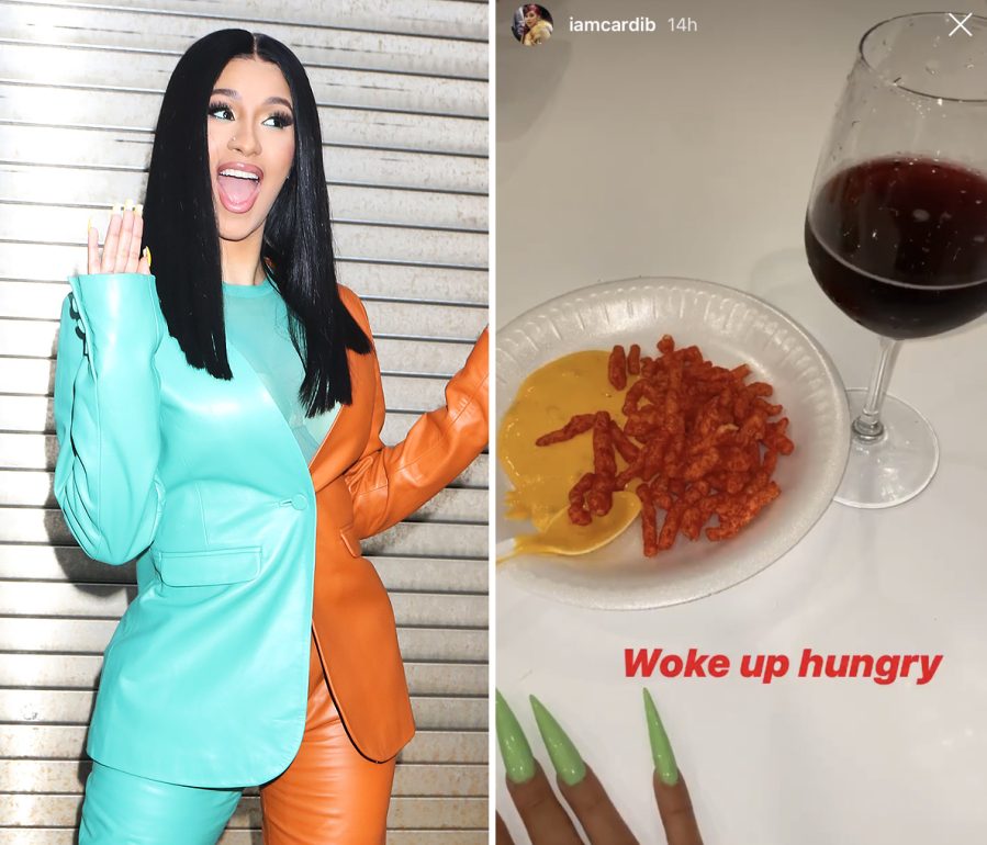 Cardi B weird food combination