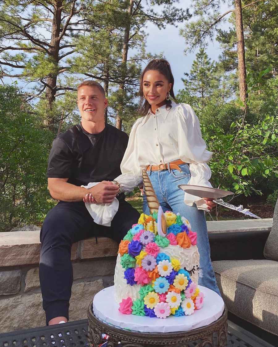 Christian McCaffrey Olivia Culpo cake