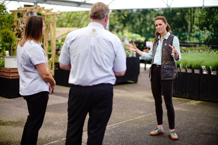 Duchess Kate Catherine Duchess of Cambridge Makes 1st Solo Public Engagement Since Quarantine