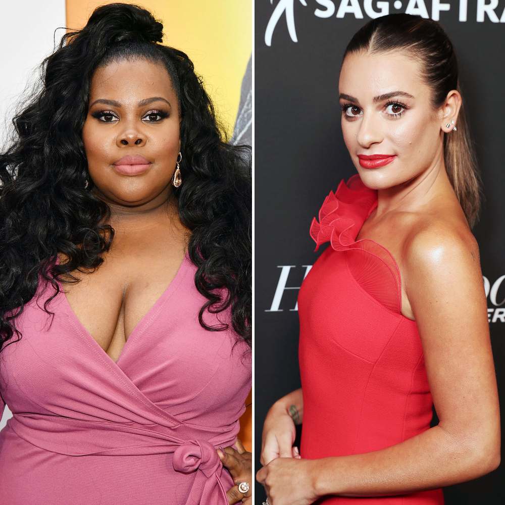 Glee Amber Riley Responds to Lea Michele Drama