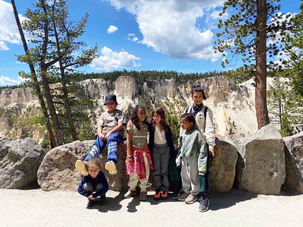 Reign Disick Mason Disick North West Penelope Disick Saint West and Kourtney Kardashian Inside the Kardashian-Jenner Family Wyoming Trip