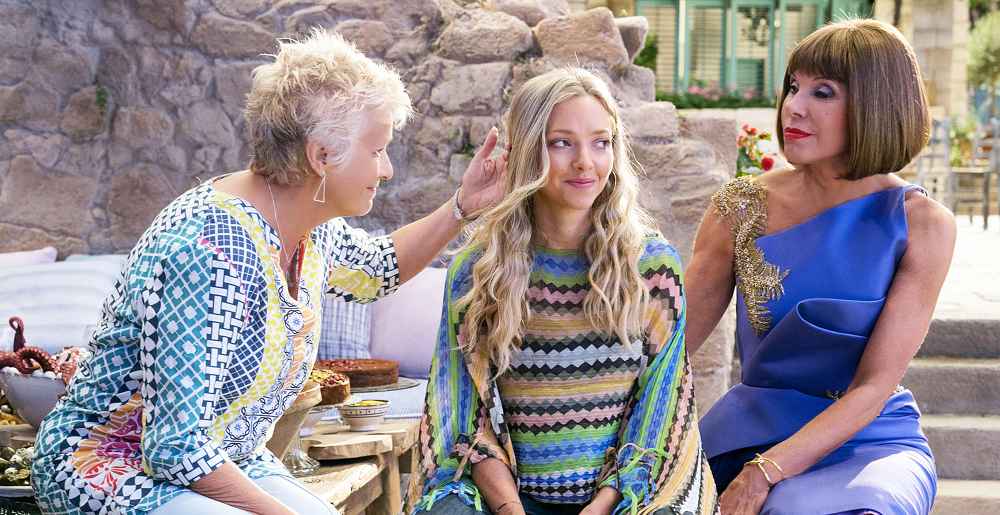 Julie Walters Amanda Seyfried and Christine Baranski in Mamma Mia Here We Go Again