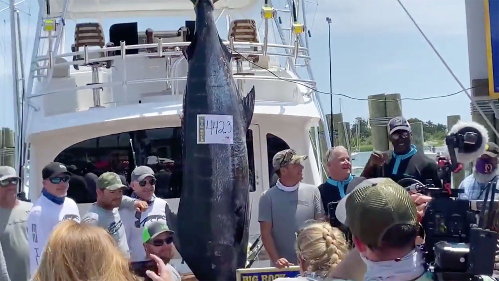 Michael Jordan Catches Marlin During Fishing Tournament