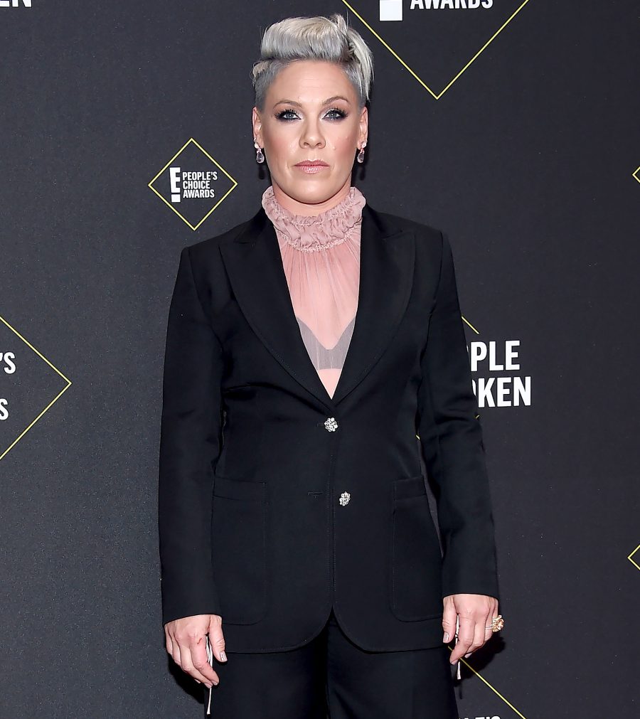 Pink defending Black Lives Matter