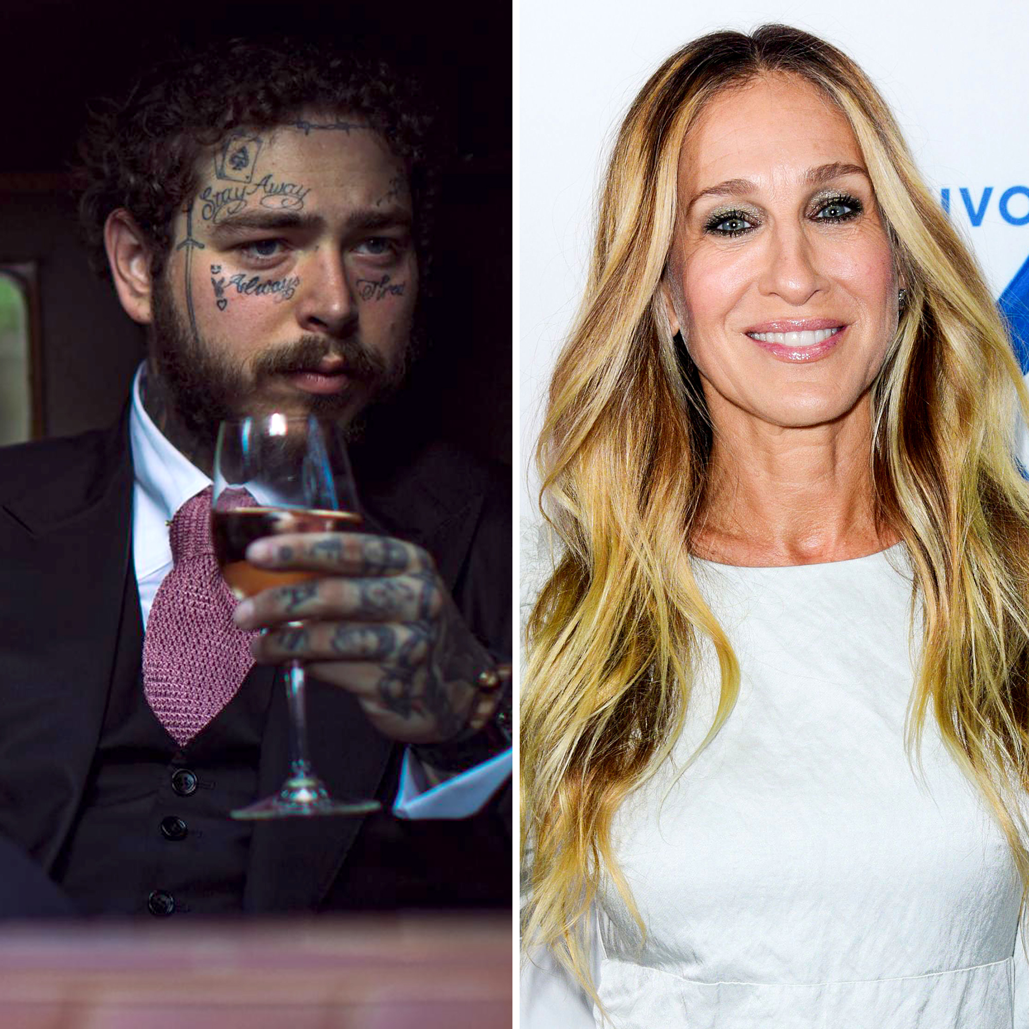 Post Malone Sarah Jessica Parker rose wine