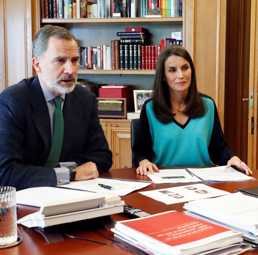 Queen Letizia Adds a Bit of Color to Her Latest Look