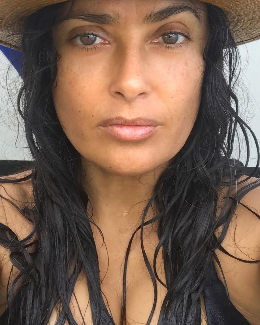 See Salma Hayek's Most Iconic Makeup-Free Selfies From Over the Years