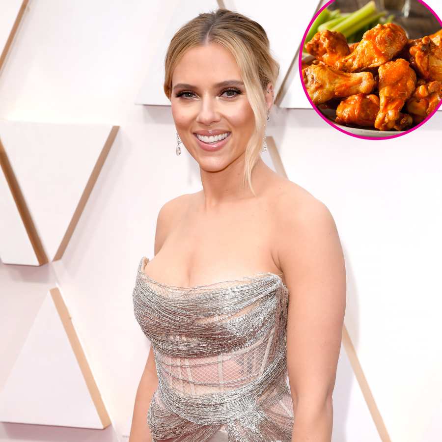 Scarlett Johansson Buffalo chicken wings