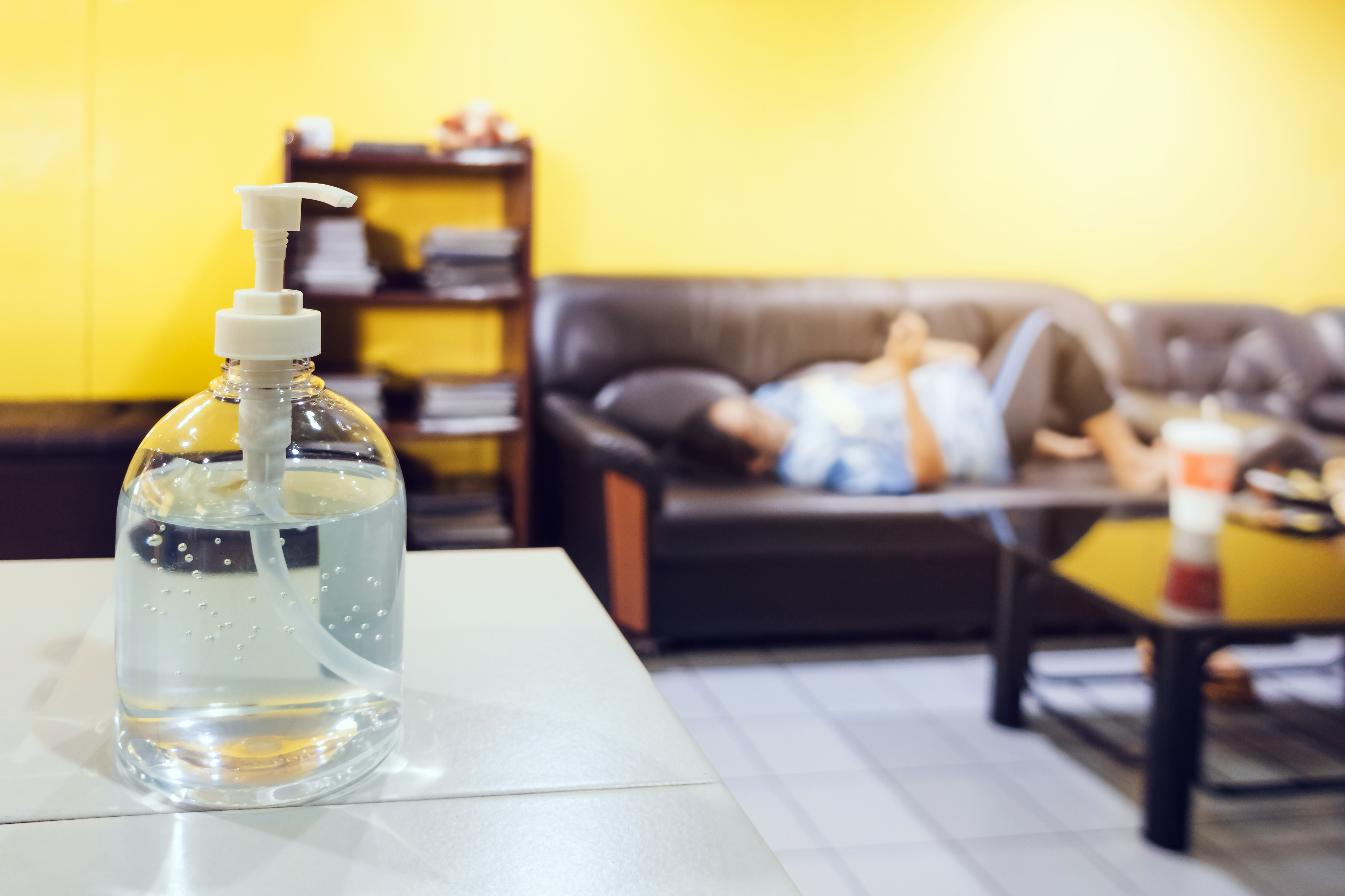 hand sanitizer stock photo