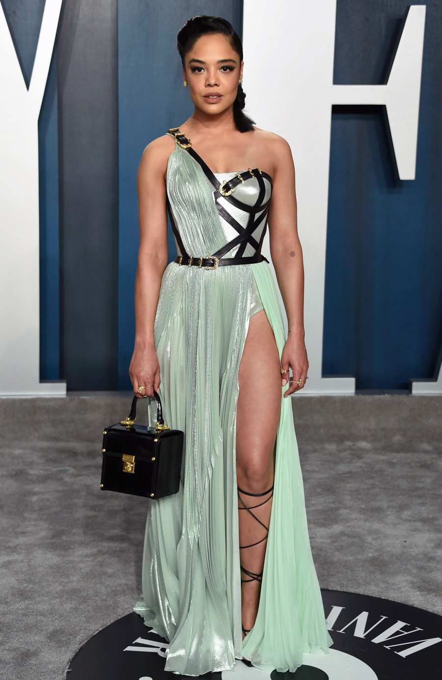 Celebs Wearing Versace - Tessa Thompson