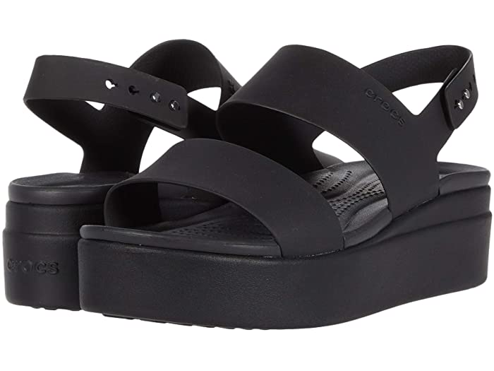 Crocs Brooklyn Low Wedge (Black)