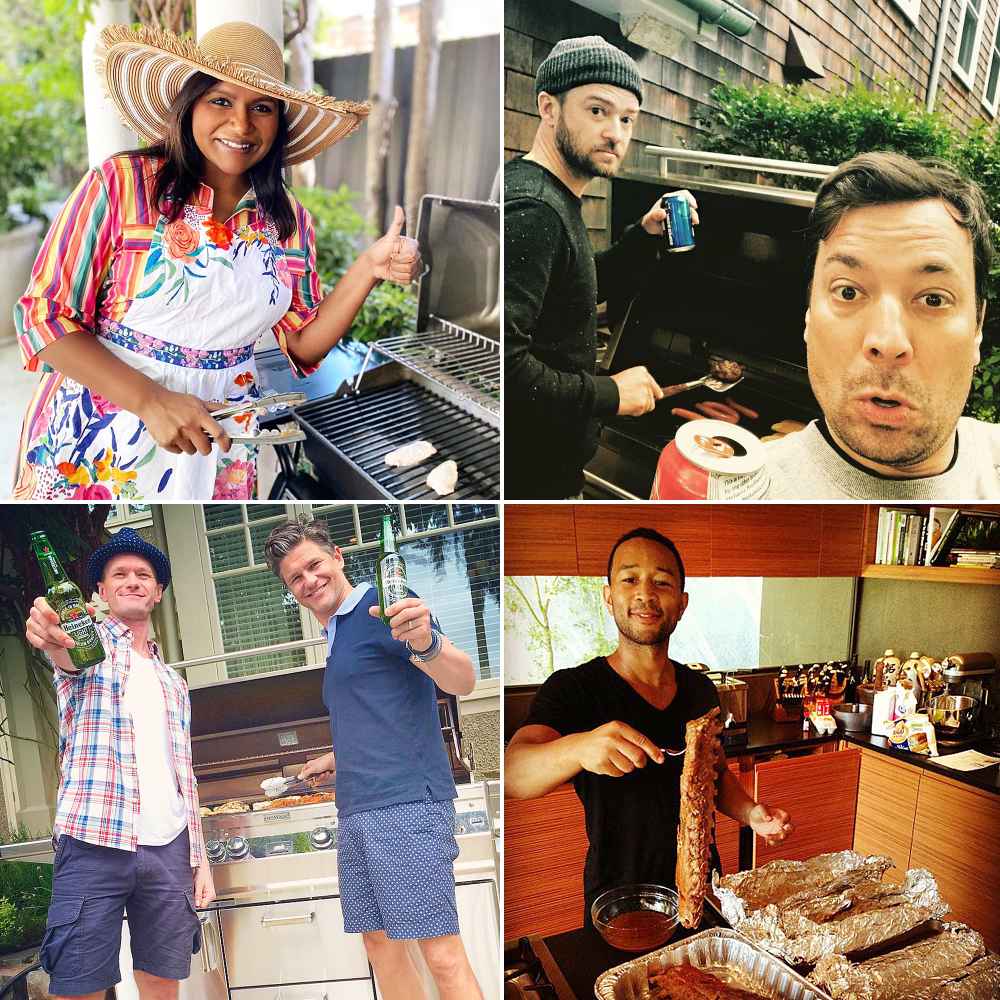 Mindy Kaling Justin Timberlake Jimmy Fallon John Legend David Burtka and Neil Patrick Harris Stars Who Love To BBQ