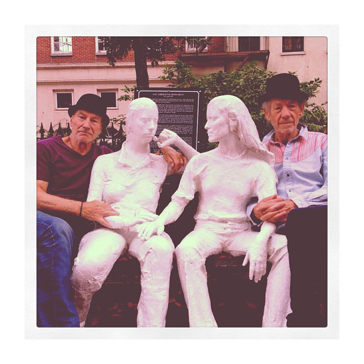 October 2013 Patrick Stewart and Ian McKellen BFF Moments