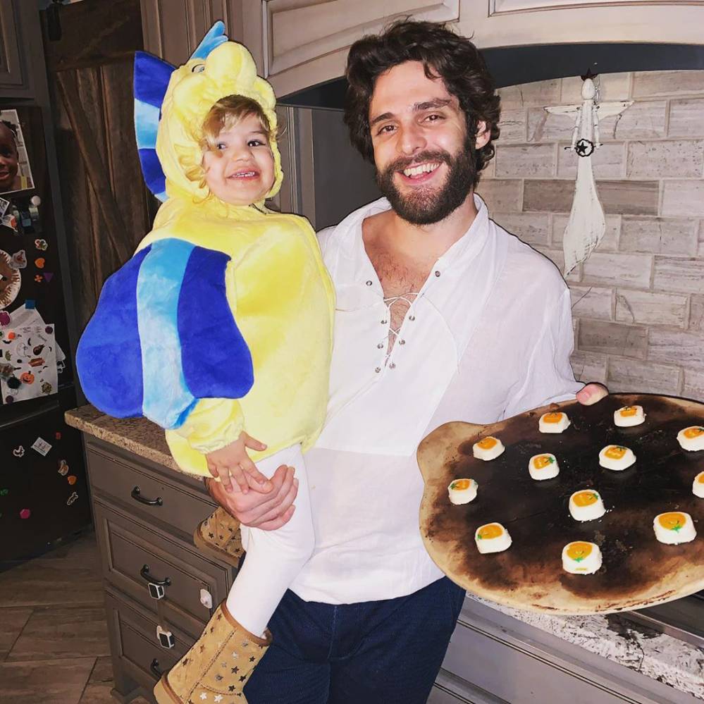 Thomas Rhett Gets Pedicure From Daughter Ada