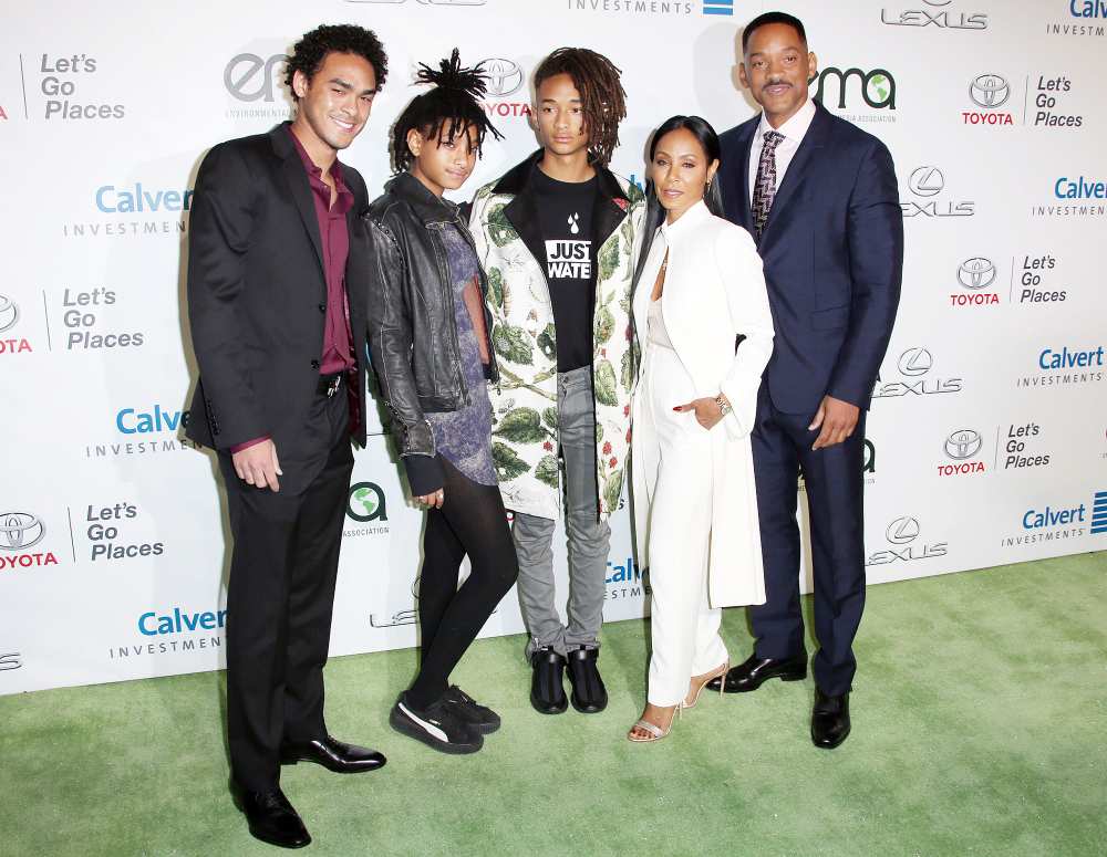 Trey Smith Willow Smith Jaden Smith Jada Pinkett Smith and Will Smith at the Environmental Media Association Awards Will Smith and Jada Pinkett Smith Family Still Close After August Alsina Drama