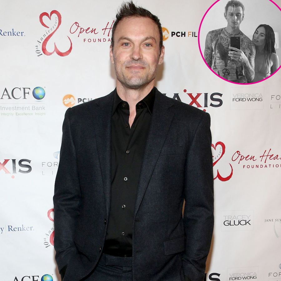 Brian Austin Green Seemingly Shades Megan Fox and Machine Gun Kellys PDA Pic With Photos of Sons