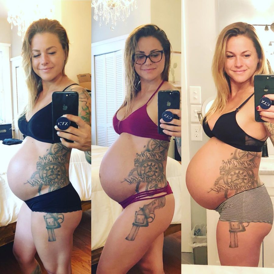 Christmas Abbott, 2018 baby bump