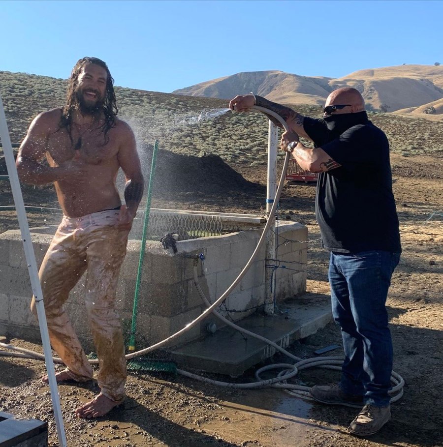 Jason Momoa Hottest Photos Washing Down Dirty