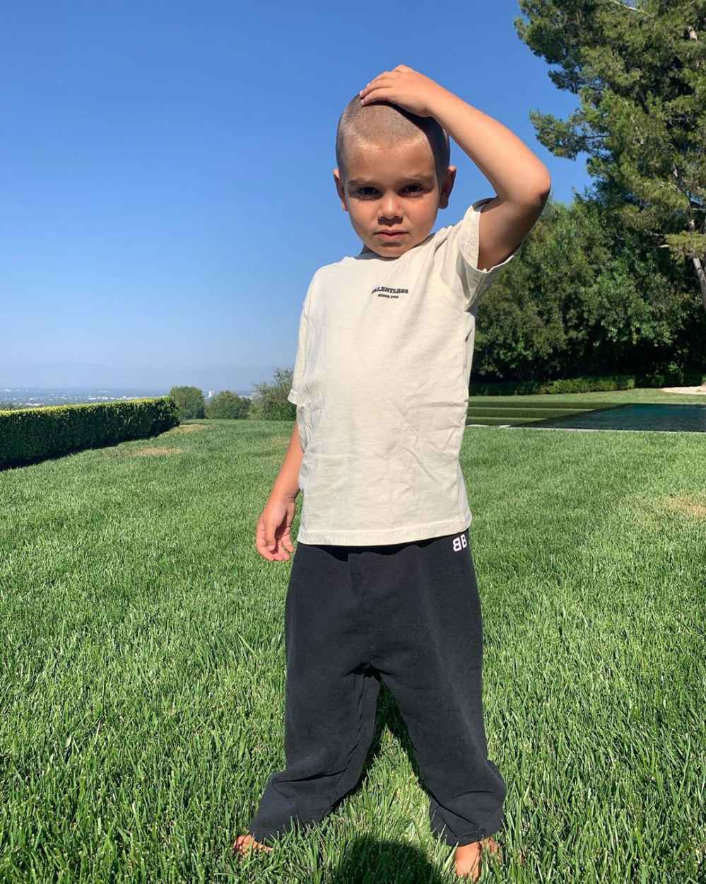 Kourtney Kardashian Shows Off Son Reign Braid After Shaving Head