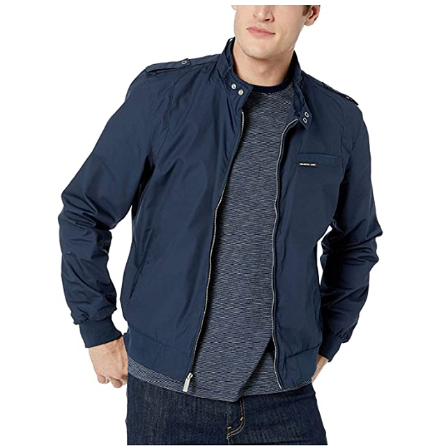 Members Only Men's Original Iconic Racer Jacket (Navy)