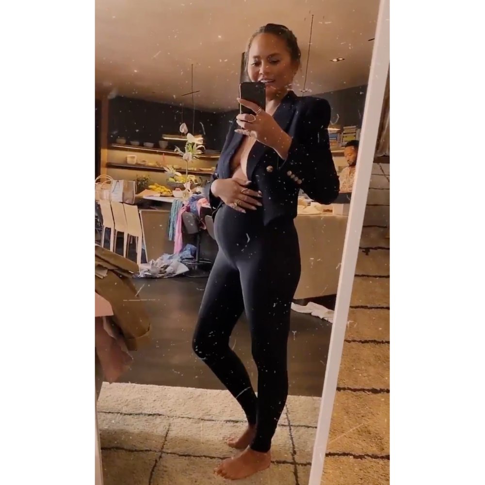 Pregnant Chrissy Teigen Shows Baby Bump Ahead of 3rd Child