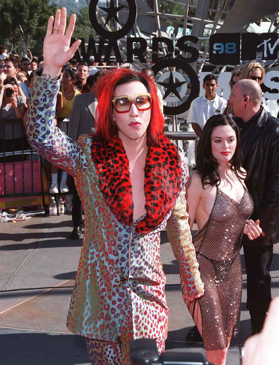 Rose McGowan and Marilyn Manson VMAs