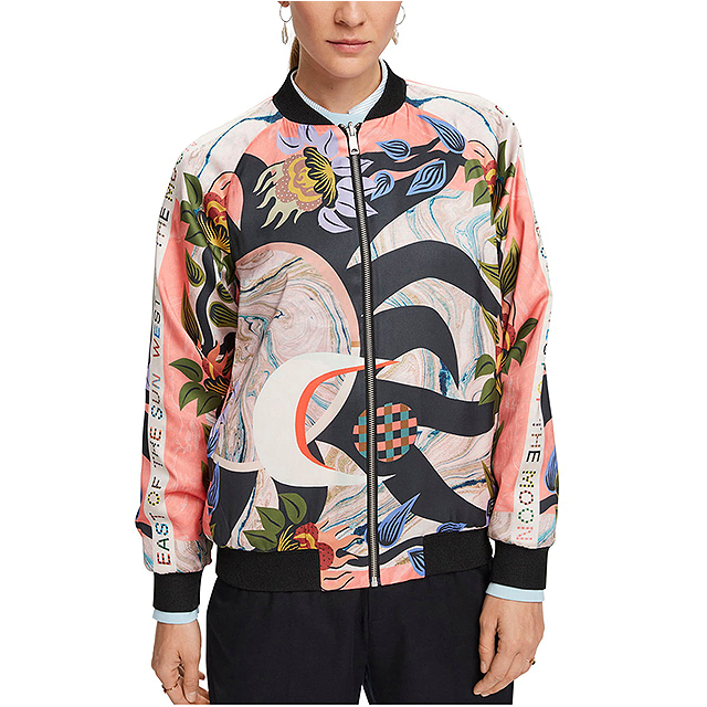 Scotch & Soda Reversible Print Bomber Jacket