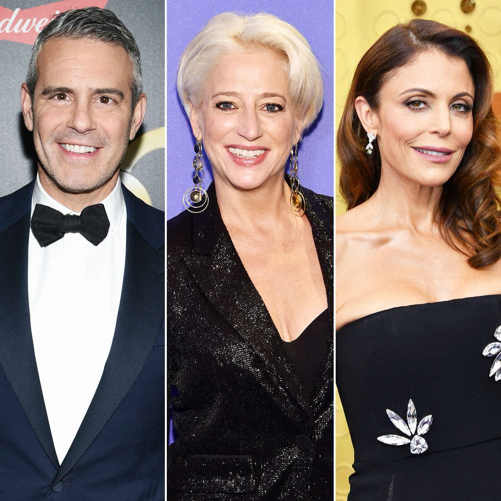 Andy Cohen Dorinda Medley and Bethenny Frankel Stars React to Dorinda Medley Real Housewives of New York Exit